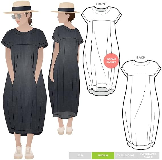 Style Arc Sewing Pattern - Sydney Designer Dress (Sizes 10-22)