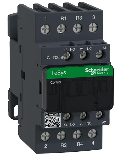Schneider Electric, TeSys D contactor - 4P(2 NO + 2 NC) - AC-1 - <= 440 V 40 A - 48 V AC coil, LC1D258E7