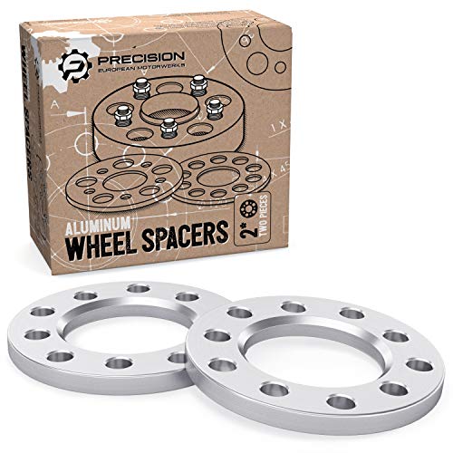 2pcs 12 inch 12mm - Univeral 5x4.5 and 5x4.75 Flat Wheel Spacers - Compatible with Buick Cadillac Chevy Chevrolet See Description for Exact Year Models - 5x114.3 5x120.7 5x120.65 Adapters