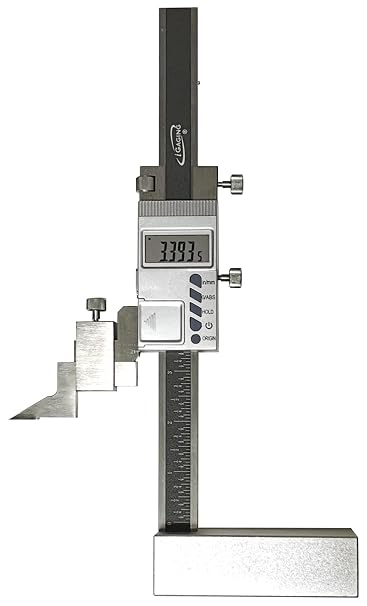 iGAGING 0-6"/150mm Electronic Digital Height Gage, Absolute Reading, in/mm/Fractional Reading, IP54 Protective Rating, Magnetic Base, #35-629
