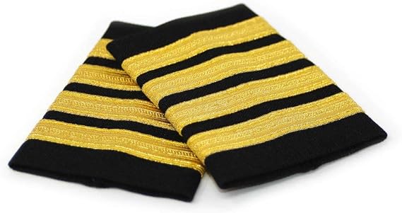 Aero Phoenix Professional Pilot Uniform Epaulets - Four Bars - Captain