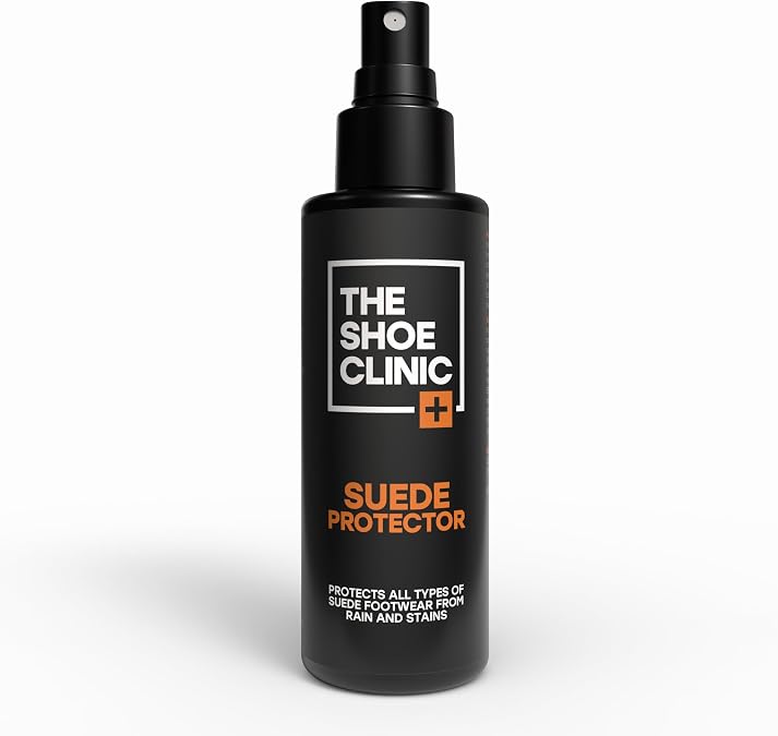Shoe Clinic Suede Protector | For Use on Shoes Boots Heels Sandals and More | Long Lasting Coat & Seal Water & Stain Resistance | (125 ml / 4.2 oz)