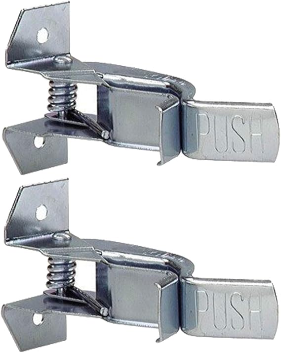Heavy Duty Metal Gaint Spring Grip Clamp Tool Hanger Wall Orgainzer for Garage Closet Brooms and Mops Wall Mount Holder (Pack of 2)