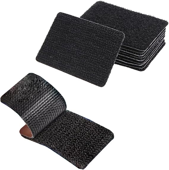 20 Pack Hook and Loop Tape Adhesive Double Sided Non Slip Couch Cushion Grip Patch Pads for Bench Cushion Chair Pads Seat Cushion Chair Mat Door Mat Kitchen Mat Bathroom Rugs Car Carpet Mats