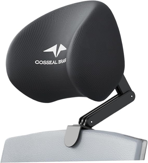 Office Chair Headrest Attachment, Universal Detachable Headrest for Office Chair, Memory Foam Neck Support Ergonomic for (Black)