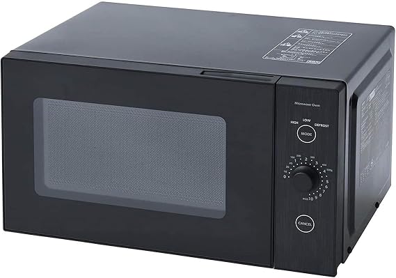 Yamazen Microwave 18L Single Function For Single Living Flat Table Hertz Free Easy Operation Easy to Clean Black ERL-018FB