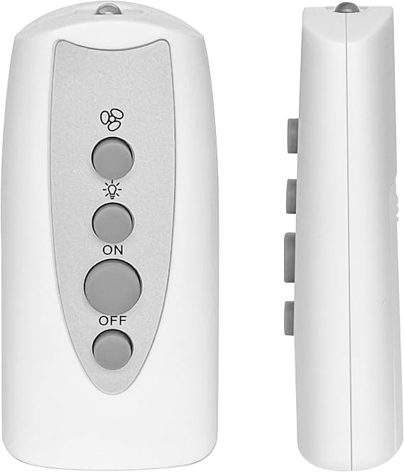 Replacement Remote Control for Socket Fan Light Compatible with Bell+Howell Socket Fan Light, No Pairing Needed.
