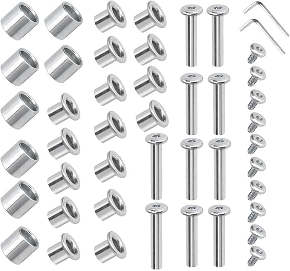 Inline Skate Wheel Roller Blades Replacement Kit - Skate Wheel Axles, Screws, and Wrench for Roller Skate Repair and Accessories