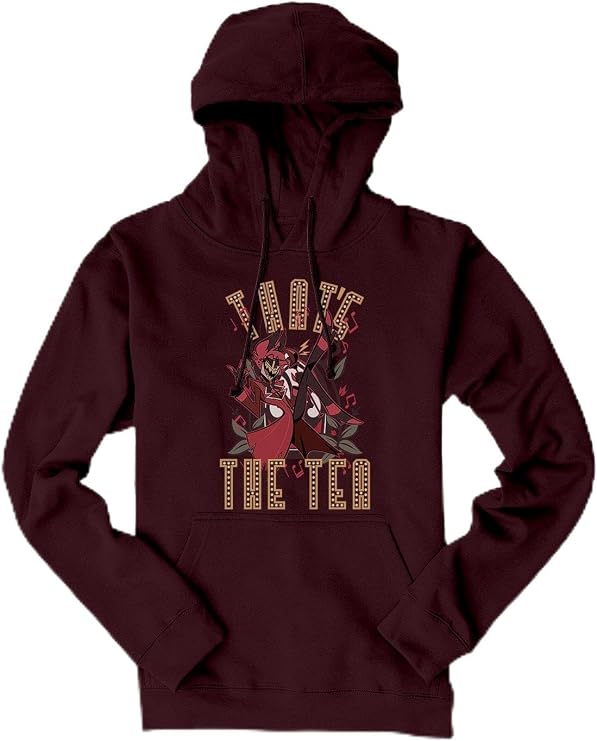 Hot Topic Hazbin Hotel Alastor That's The Tea Hoodie BLACK