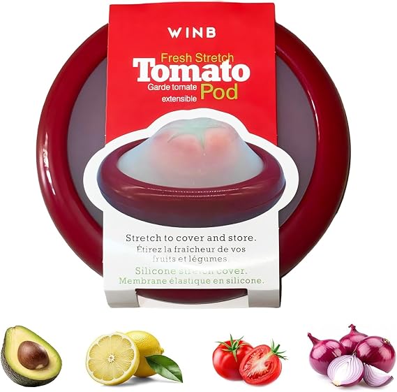 Winb Reusable Tomatoe saver, Silicone Produce Holders