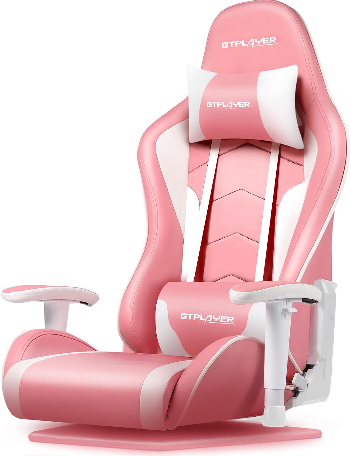 GTRACING Gaming Chair, Floor Chair, Gaming, Gamers, DIY Racing Simulator Chair, Gamers Chair, 180° Reclining, 360° Rotating, Up and Down Armrests, High Back, Lumbar Support, Prevents Lower Back Pain