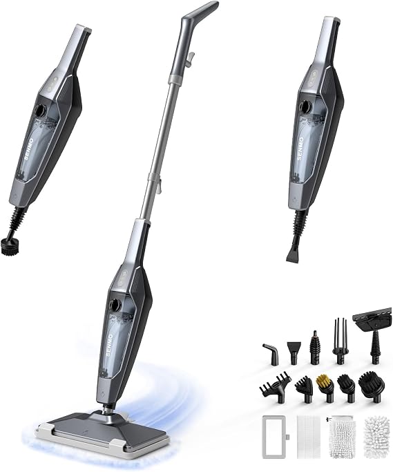 SENMO Steam Mop, 14-in-1 Detachable Steam Cleaner for Home and Floor
