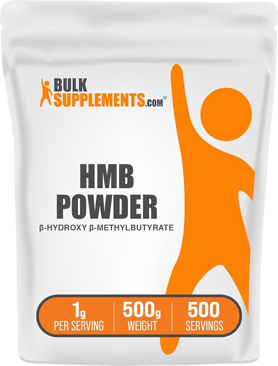 HMB Powder - as Calcium HMB, Beta-Hydroxy Beta-Methylbutyrate - HMB Powder Supplements, Gluten Free - 1g per Serving, 500g (1.1 lbs) (Pack of 1)