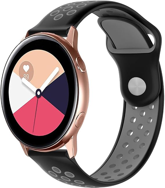 Breathable Replacement Strap for Xplora X6 / X6 Play 20 mm Sports Watch Strap Silicone Wristbands for Suunto 3 Fitness