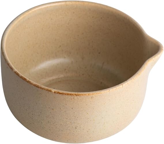 Toganoo Seramik Matcha Kase, Matcha Tozu Çırpmak için (Krem)
