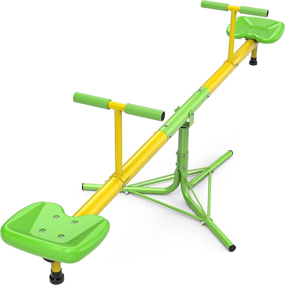 Amictoy Teeter Totter for Kids, 360 Spinning Seesaw, 100 lb Seat