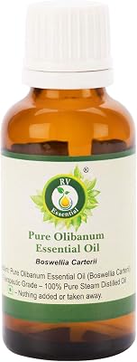 Olibanum Essential Oil | Boswellia Carterii | Olibanum Oil | for Body | for Relaxation | for Skin Therapy | 100% Pure Natural | Steam Distilled | Therapeutic Grade | 10ml | 0.338oz by R V Essential