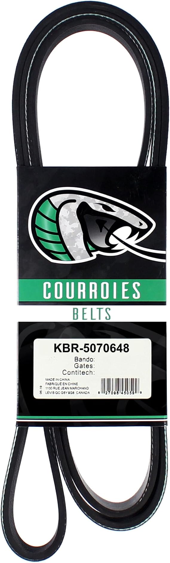 Kobra Serpentine Belt KBR-5070648 Replacement for Honda Civic BMW X5 Acura CSX X6 750i xDrive X7 M550i 550i 750Li 650i Gran Coupe M850i GT Alpina B7 XB7 B6 B7L