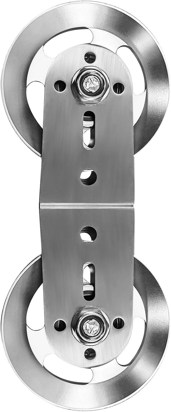 Swivel Dual Pulleys 360 Rotation Roller Double Pulley Wheel for DIY Home Gym Cable Machines Silent Bearing Swivel Groove Wheel Pull Down Attachment Weight Lifting