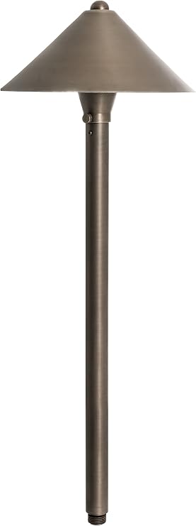 Westgate LED Landscape Light - Integrated SMD LED Tower Heavy Duty Clear Glass Lens - 12V Garden Light - Nickel Finish LED Area Light (1 7-7/8")