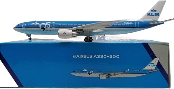 Replica Aircraft Models 1:400 Scale Die-cast Airplane for KLM A330-300 PH-AKF 95th Anniversary Aircraft Model Kit Office Desk Decor Miniature Airplane Model