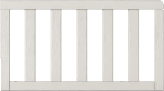 Child Craft Toddler Guard Rail Converts Calder, Woodland, and Farmhouse Cribs into Toddler Bed, Made of Pinewood, Baby Safe Non-Toxic Finish (Brushed Cotton)