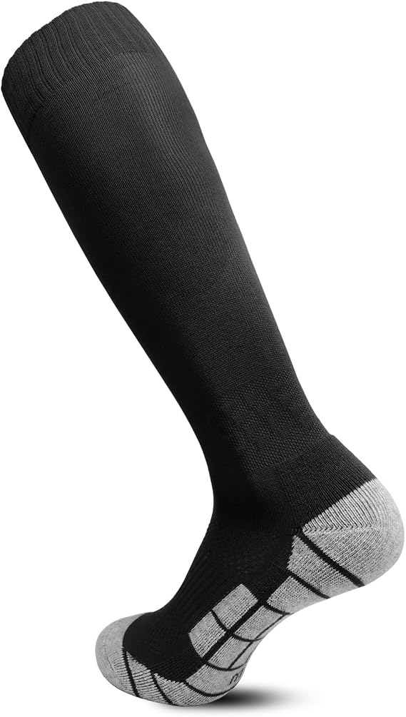 Tphon Soccer Socks, Team Sport Football Basketball Socks for Adult Kids Children, 1/3 Pairs Knee High Athletic Socks
