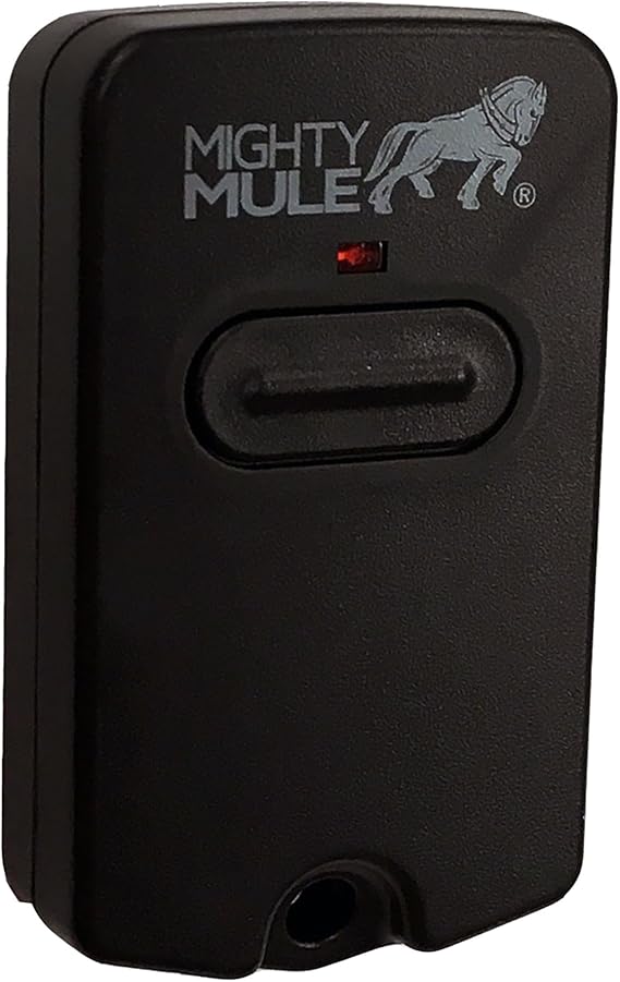 Mighty Mule Single Button Gate Opener Remote (FM135) , Black | Wireless Access Control, Automatic Gates, Reliable, Easy-to-Use
