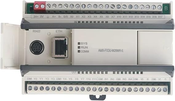 plc programmable logic controller FX3U-M26MR-E PLC for Programming Controller Ethernet Port Transistor Relay Digital 16I 10O Analog 4I 2O FX3U-M26MT-E(FX3U-M26MR)