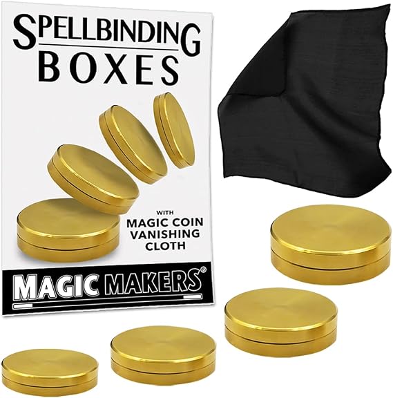 Magic Makers Spellbinding Boxes - Professional Vanishing Cloth Included
