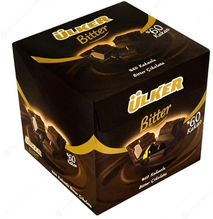 Ülker Bitter Kare%60 Kakaolu Çikolata 60 gr x 6 Adet