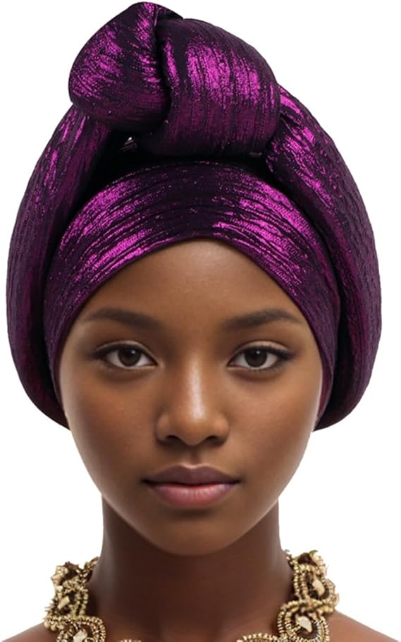 African Women Turban Cap Beanie Knotted Head Wrap Turbantes para Mujer Hat
