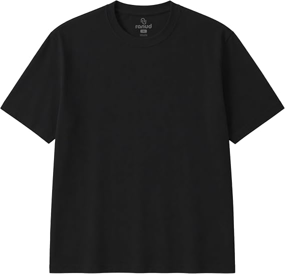 RANUD Erkek Oversize Basic T-Shirt,%100 Pamuk Premium Tişört