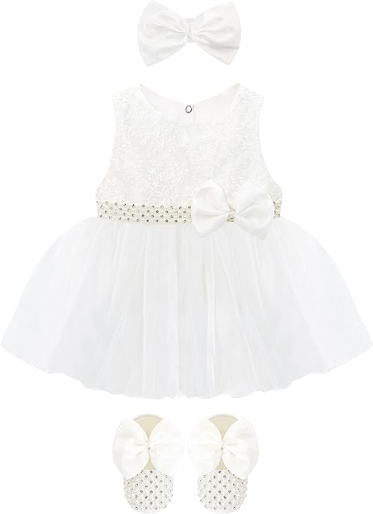 Lilax Baby Girl Lace Tulle Dress Pageant 3 Piece Party Outfit