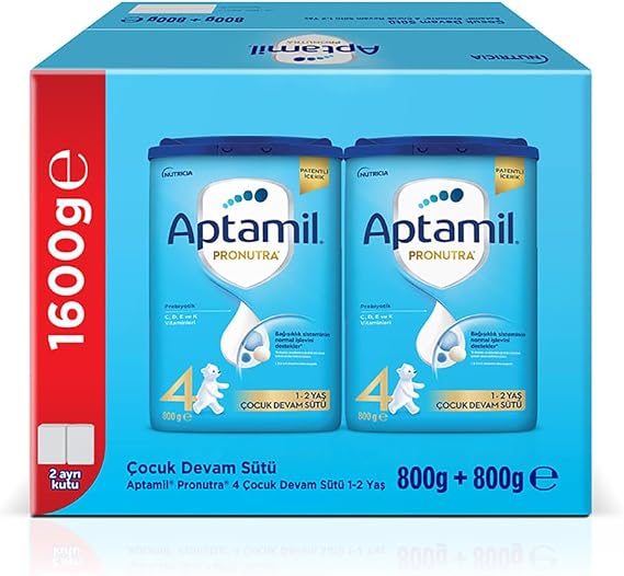 Aptamil 4 Prebiotic Children's Continuation Milk 800 x 2 Pieces 1600 Gr