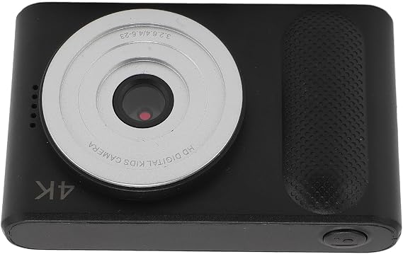 Portable Digital Camera Autofocus 4K 16x Digital Zoom 2.4" TFT Screen Compact Camera for Travel Electronic Image Stabilization Black