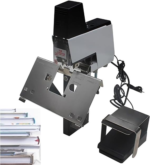 Automatic Binding Machine, Electric Saddle Stitch Stapler, Thickness 2-30 Sheets, Adjustable Thickness 100mm, for Office, Thick Book Binding