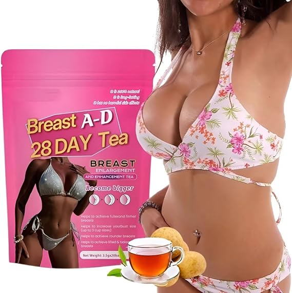 28 Days Natural Herbal Breast Enhancement Tea - Bust Enlargement Drink For A-D Cups(1PCS)