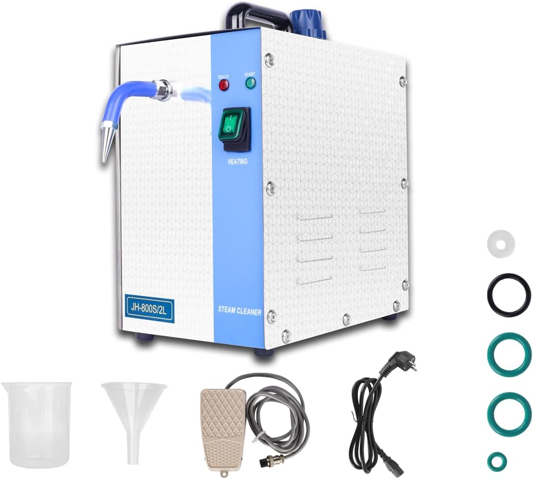 Jewelry Cleaner Steam Cleaning Machine with Heater for Coins,Small Metal Parts,Record,Circuit Board,Daily Necessaries,Lab Tools,etc1300W, 2L, 110V
