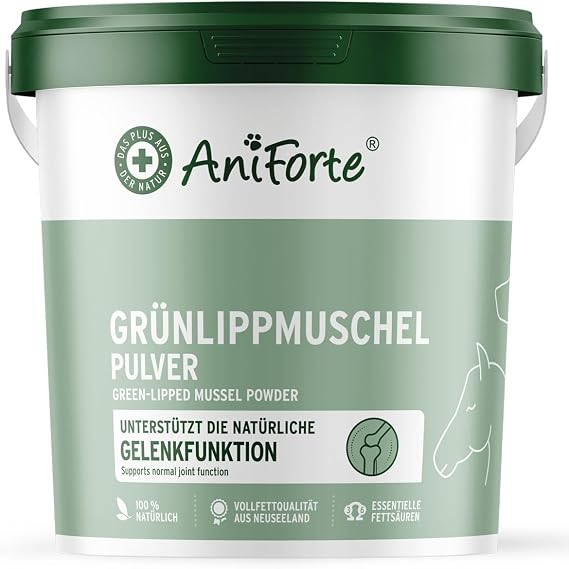Aniforte Green-Lipped Mussel Powder 1kg – Various Sizes – Natural product for Dogs and Cats
