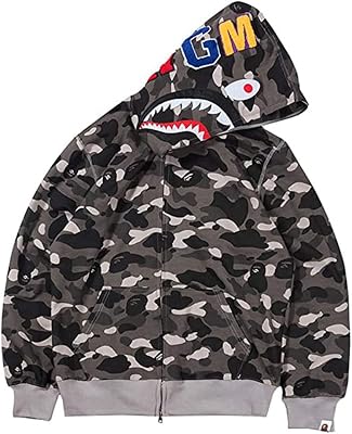 Bape shark Hoodie gym jacket Sweater Anime Mens Womens Cosplay Sweatshirt Pullover Boys Girls Costume shirt pink red camo zip up purple bathing ape backwoods shirt blue funny hoodies shorts S