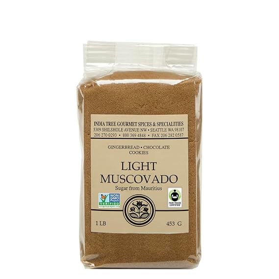 India Tree Light Muscovado Sugar, 1 lb.