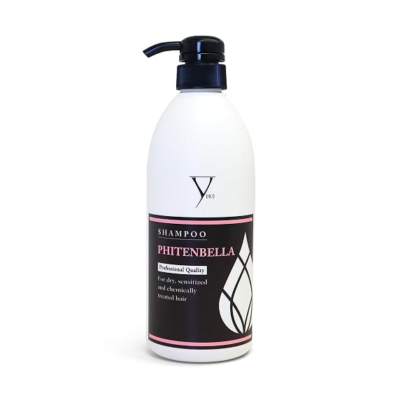 YUKO Phiten Bella Shampoo with Protein & Collagen, Lightweight Cleanse