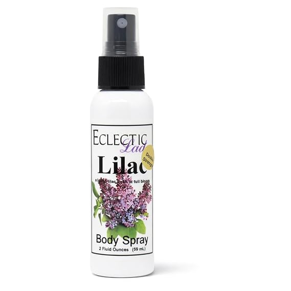 Lilac Body Spray, Double Strength, 2 ounces, Body Mist