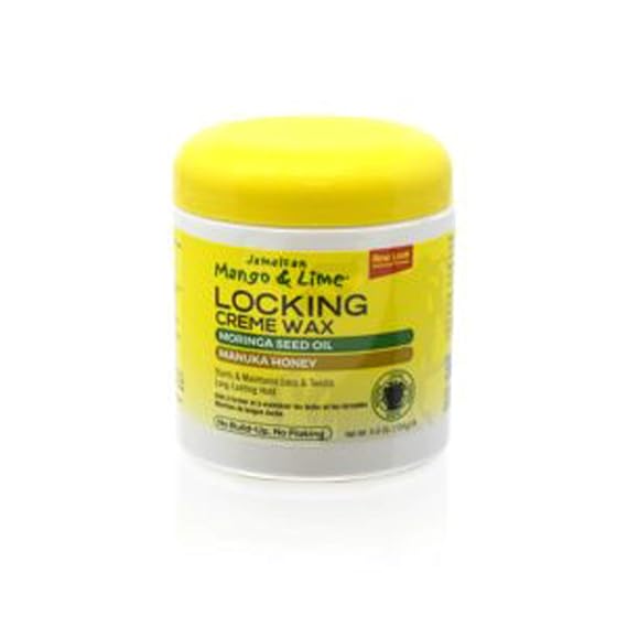 Jamaican Mango & Lime Locking Creme Wax Mango 6 Ounce (Pack of 6)