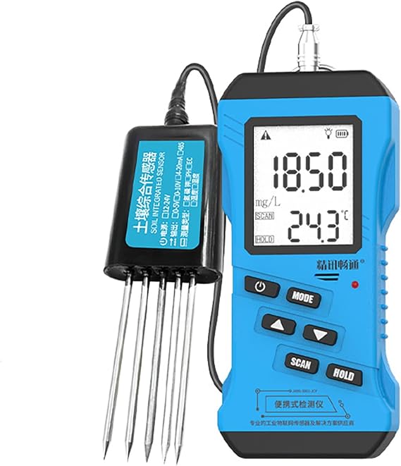 7-in-1 Soil Tester Kit - Digital pH Meter, NPK Nutrient Analyzer, Moisture & Temperature Sensor, Backlit LCD for Garden, Lawn, Indoor/Outdoor Plants, Farm Use