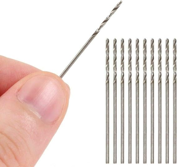 25 Pcs 0.5-3.0 mm HSS Micro Twist Drill Bit, Mini High Speed Steel Drill for Wood, Plastic, Soft Metal