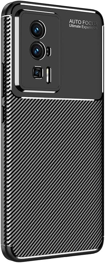 Xiaomi Poco F5 Pro için Kılıf Silikon Karbon Fit Neg Siyah