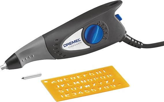 Dremel 120-Volt Engraver Rotary Tool with Stencils - Crafting Machine Perfect for DIY Personalizing and Engraving Leather, Metal, Glass, and Wood , Black, 290-02