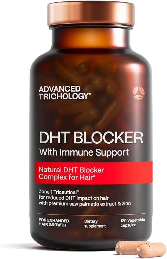 DHT Blocker - Hair Growth Supplement for Genetic Thinning for Men and Women | , Backed by 20 Years of Experience in Hair Loss Treatment Clinics